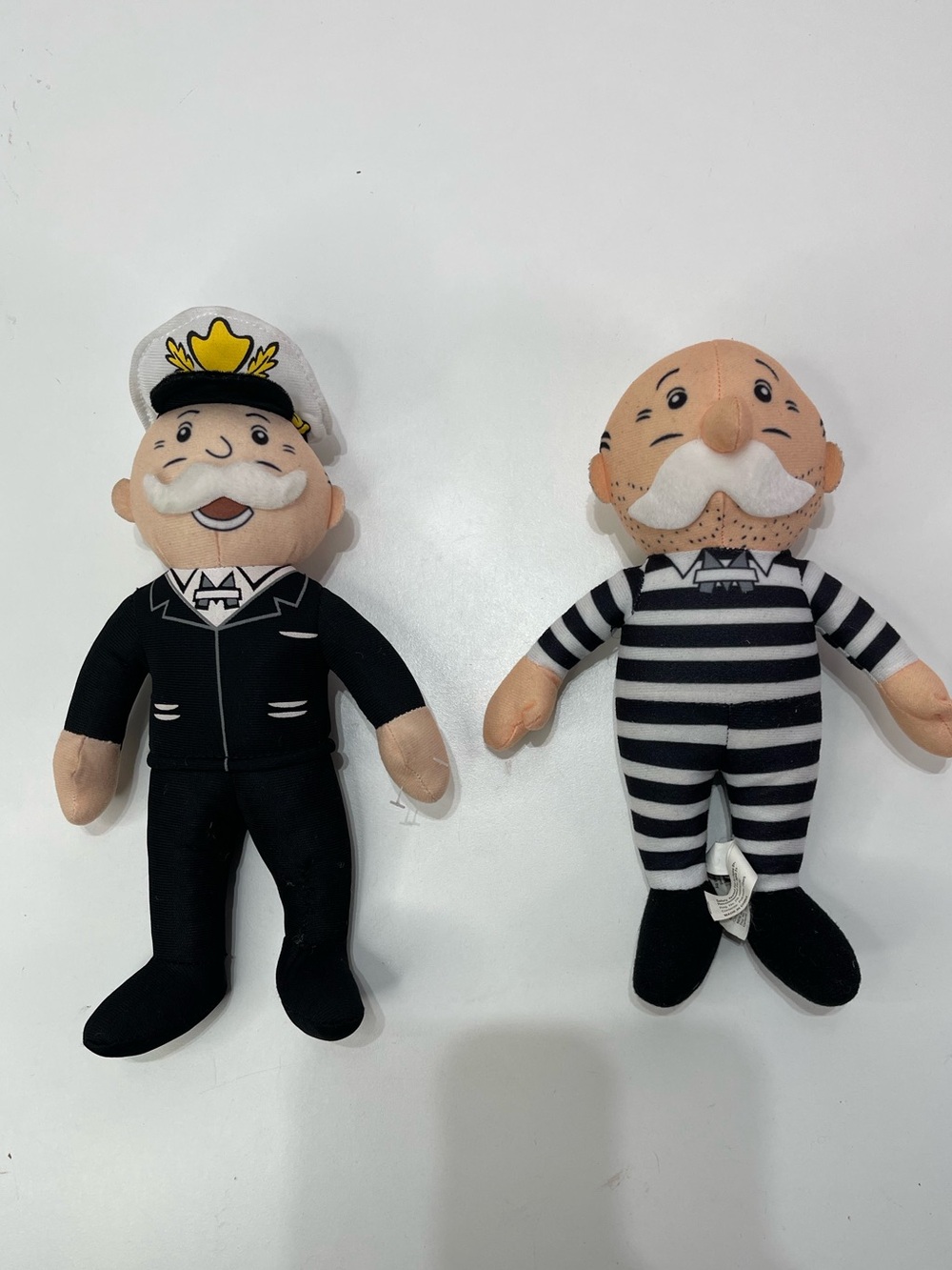 lot 2 Monopoly Mr Money Penny bags Captain Plush Stuffed Toy 10''